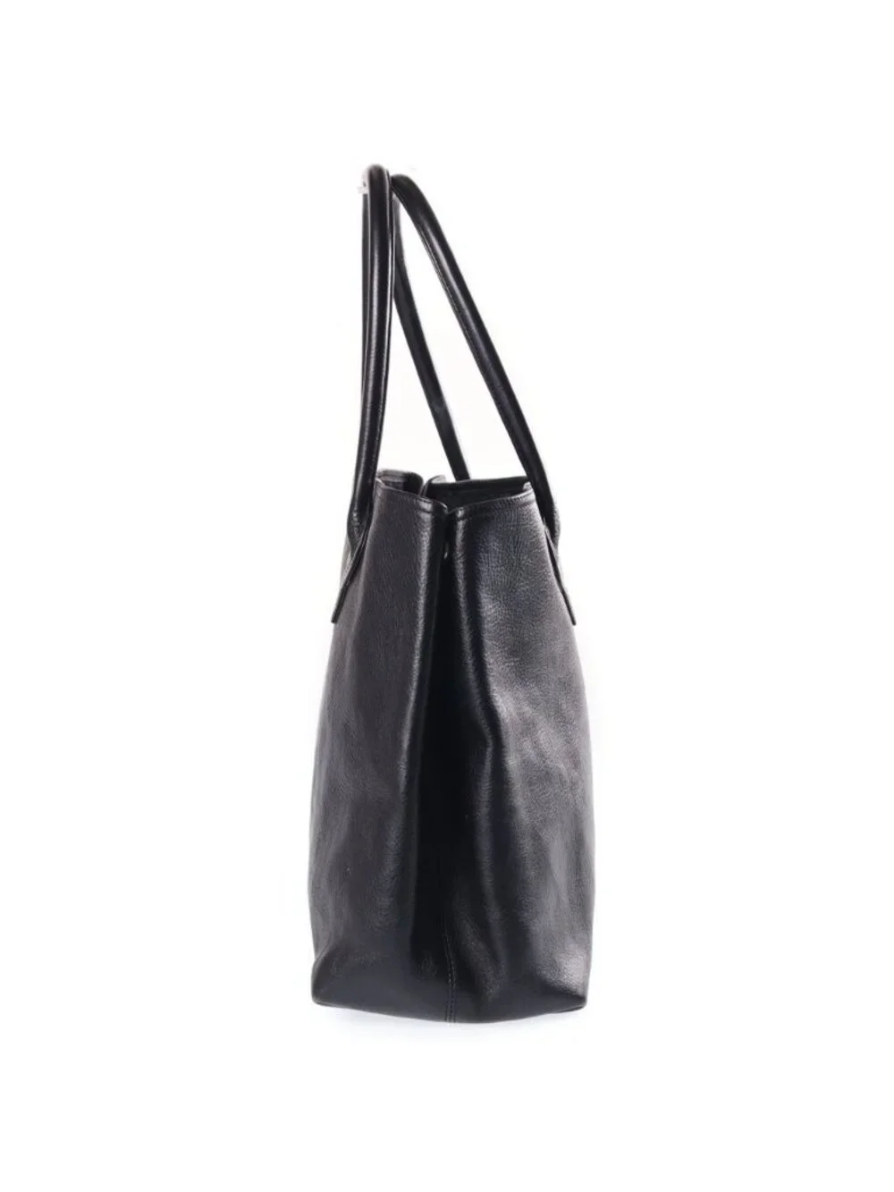 Chrome Hearts Snp BS Fluer Patch Tote Double Snap BS Flare Leather Black